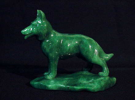 アベンチュリン彫刻　犬